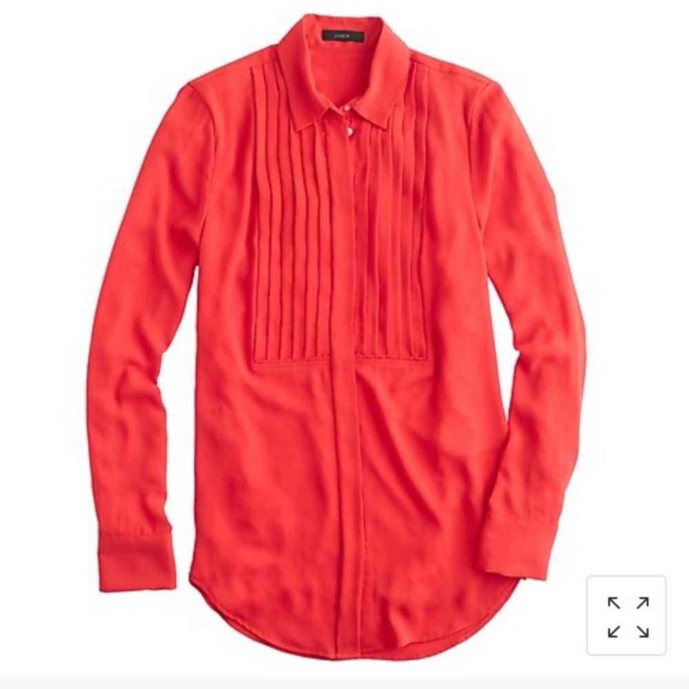 J.Crew crepe tuxedo blouse